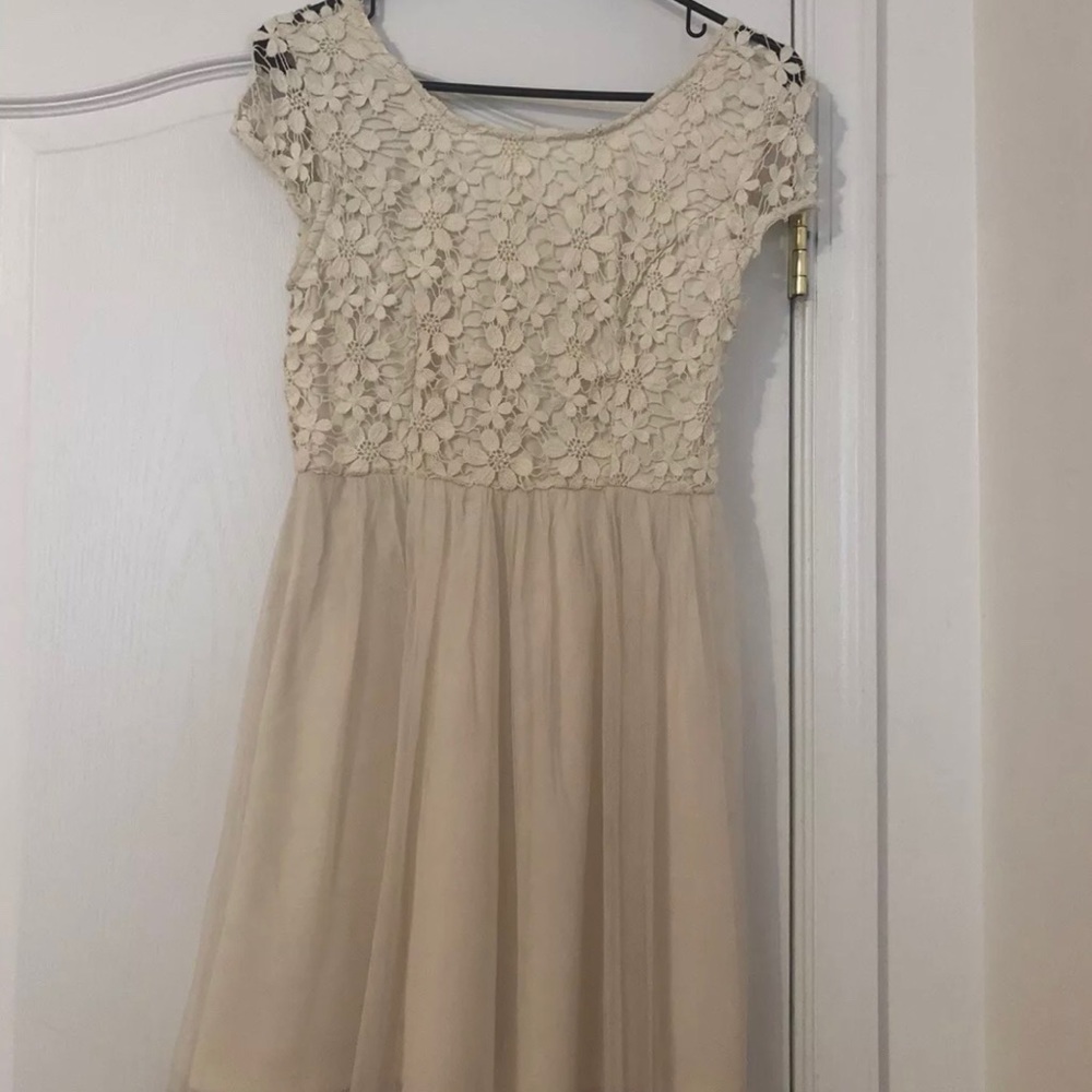 Lace and tulle dress